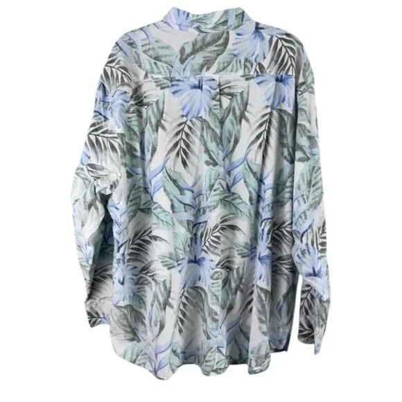 Tommy Bahama Coastline Cord Fine Vines Shirt Men’s Big Tall 4XB Paloma Corduroy
